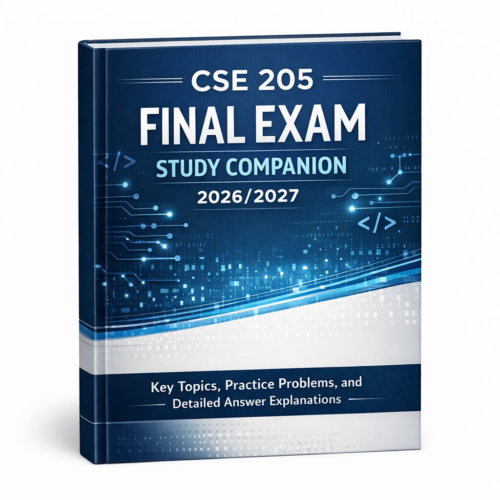CSE 205 Final Exam Study Companion 2026/2027