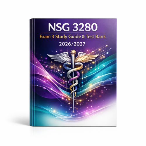 NSG 3280 Exam 3 Study Guide & Test Bank 2026/2027