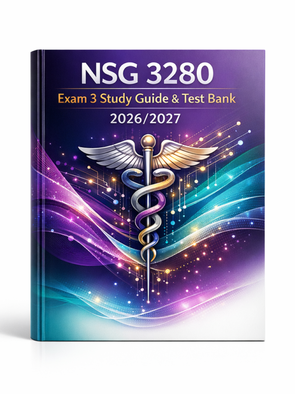 NSG 3280 Exam 3 Study Guide & Test Bank 2026/2027