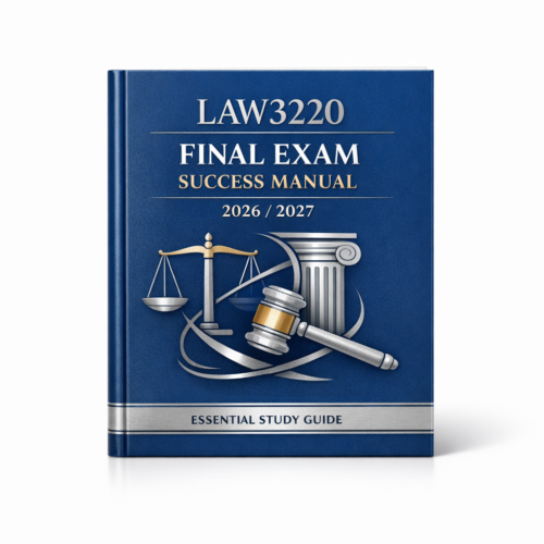LAW3220 Final Exam 2026/2027