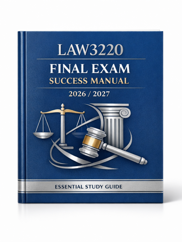 LAW3220 Final Exam 2026/2027