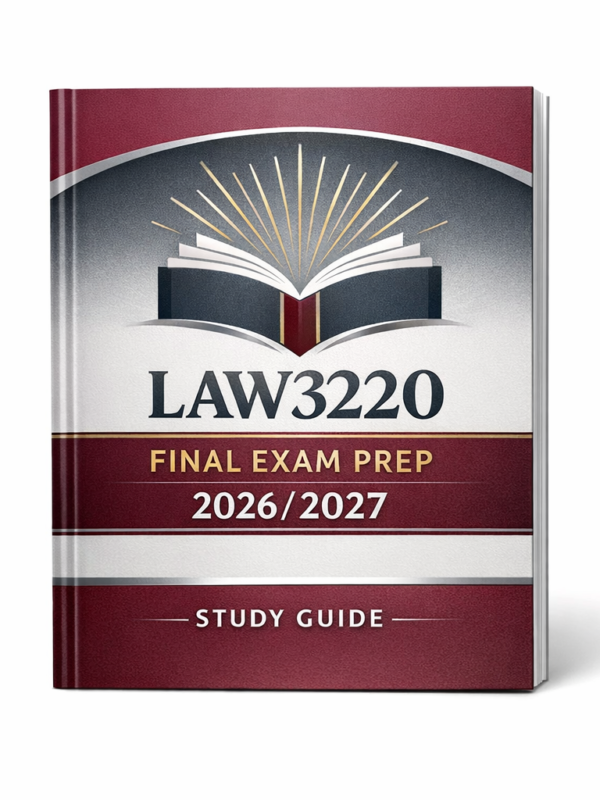 LAW3220 Final Exam 2026/2027
