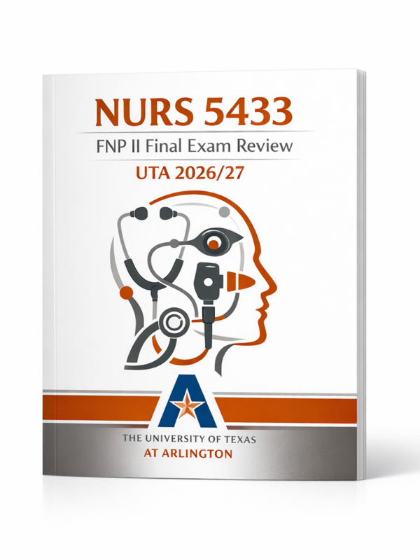 NURS 5433 FNP II Final Exam
