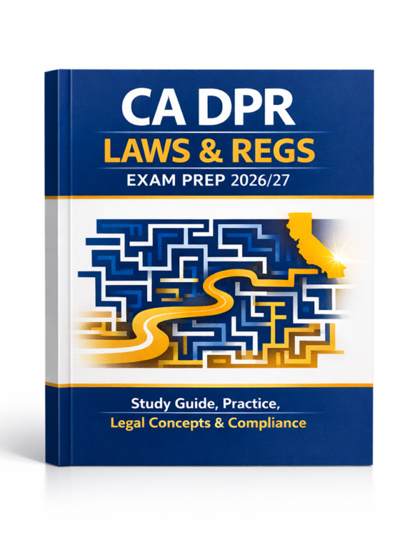 CA DPR Laws & Regs Exam Prep 2026/27