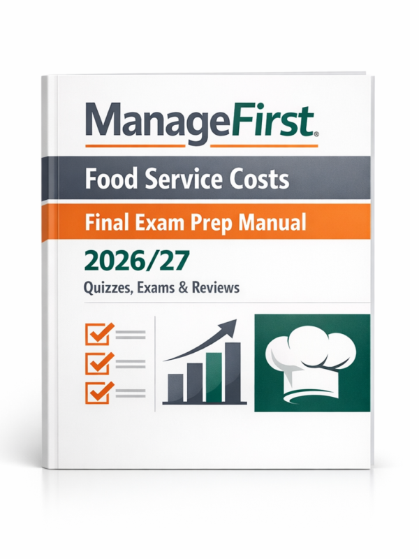 Manage First Food Service Costs Final Exam 2026/2027