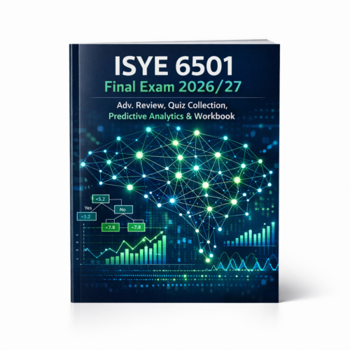 ISYE 6501 Final Exam 2026/2027