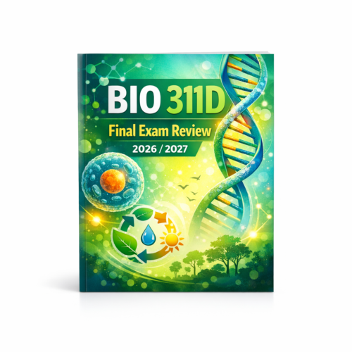 BIO 311D Final Exam 2026/2027