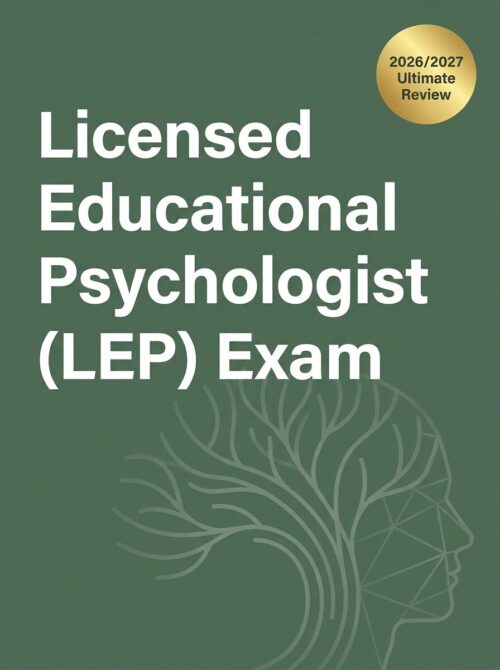 A sleek, modern Licensed Educational Psychologist (LEP) Exam Review 2026/2027 | Assessment & Ethics Guide