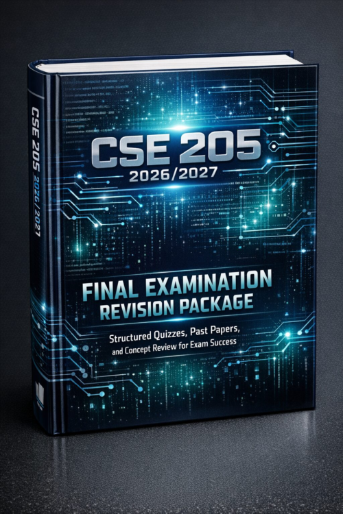 CSE 205 2026/2027 Final Examination Revision Package