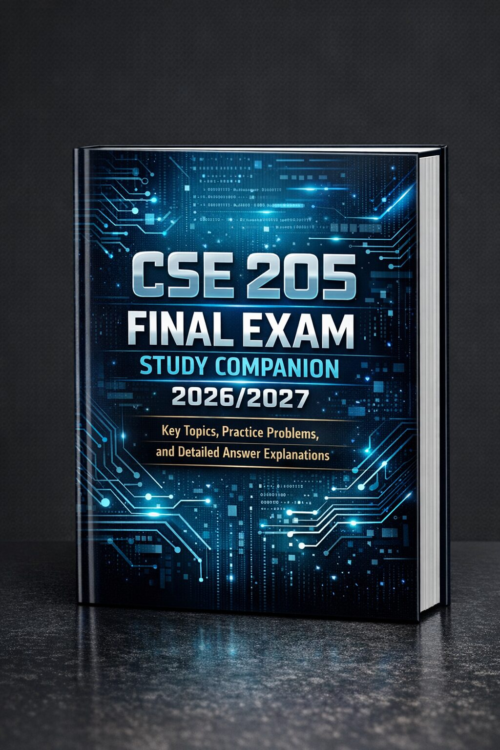 CSE 205 Final Exam Study Companion 2026/2027