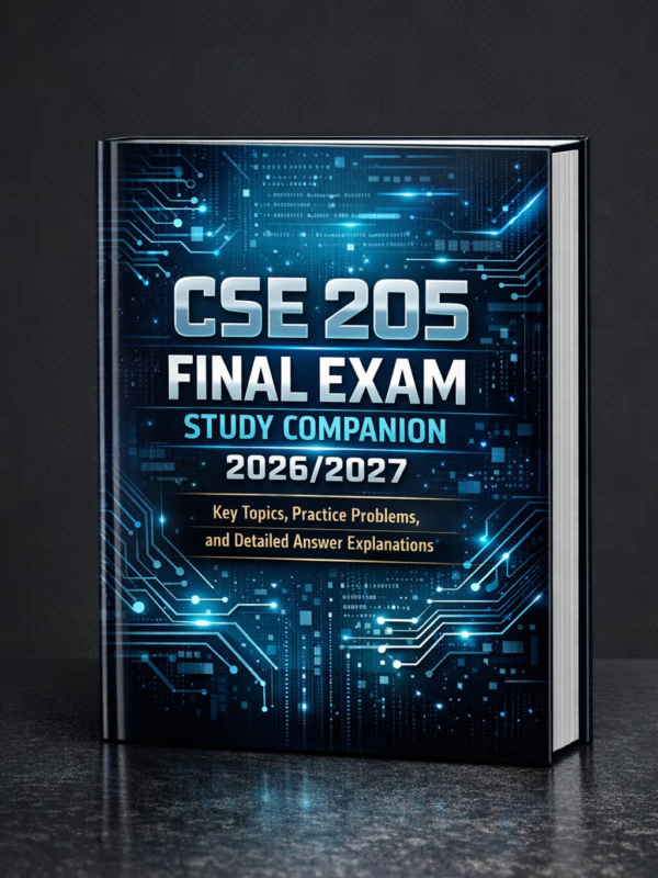 CSE 205 Final Exam Study Companion 2026/2027 CSE 205 Final Exam Study Companion 2026/2027