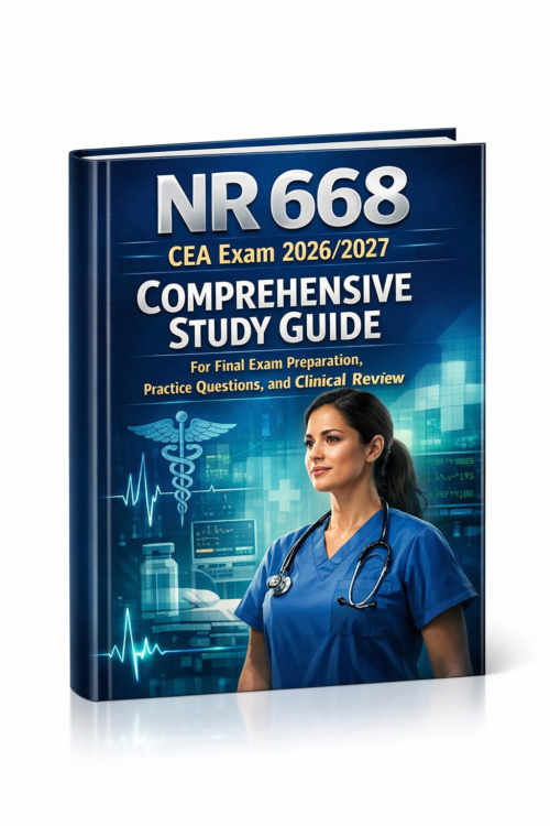 NR 668 CEA Exam 2026/2027 Comprehensive Study Guide