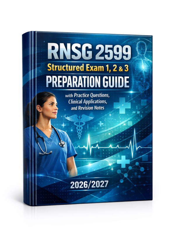 RNSG 2599 Structured Exam 1, 2 & 3 Preparation Guide