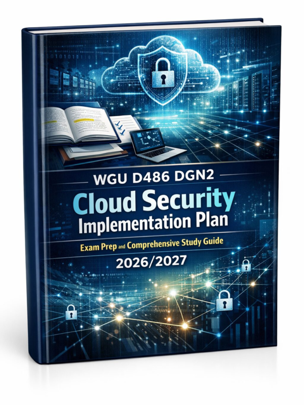 WGU D486 DGN2 Cloud Security Implementation Plan