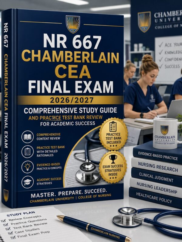 ChatGPT Image Jun 30, 2026, 02_27_29 PM NR 667 Chamberlain CEA Final Exam 2026/2027 Comprehensive Study Guide with Practice Test Bank, Review Materials & Academic Success Strategies