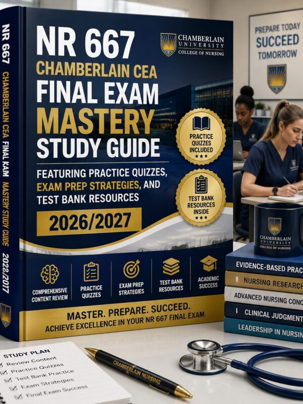 ChatGPT Image Jun 30, 2026, 02_32_38 PM NR 667 Chamberlain CEA Final Exam Mastery Study Guide 2026/2027 with Practice Quizzes, Exam Prep Strategies & Test Bank Resources
