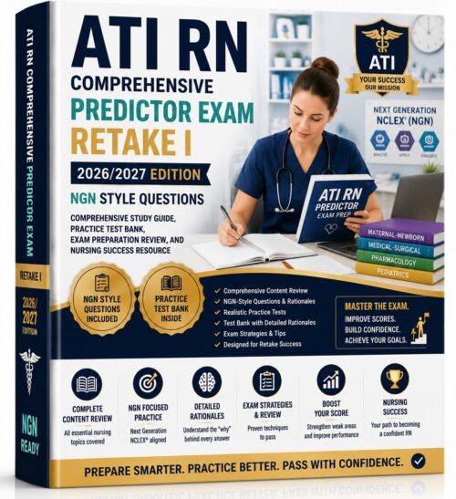 ChatGPT Image Jun 30, 2026, 11_04_07 AM ATI RN Comprehensive Predictor Exam Retake I 2026/2027 NGN Study Guide & Test Bank Review Manual