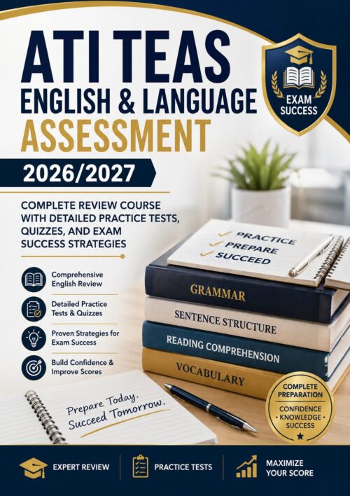 ATI TEAS English & Language Assessment 2026/2027 Complete Review Course with Practice Tests