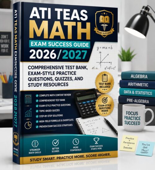 ChatGPT Image Jun 30, 2026, 11_58_23 AM ATI TEAS Math Exam Success Guide 2026/2027 with Comprehensive Test Bank, Practice Questions, Quizzes & Study Resources