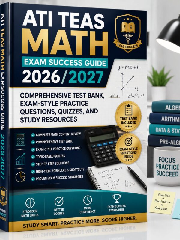 ChatGPT Image Jun 30, 2026, 11_58_23 AM ATI TEAS Math Exam Success Guide 2026/2027 with Comprehensive Test Bank, Practice Questions, Quizzes & Study Resources