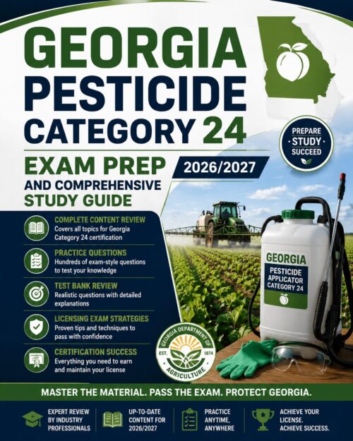 ChatGPT Image Jun 30, 2026, 12_10_43 PM Georgia Pesticide Category 24 Exam Prep and Comprehensive Study Guide 2026/2027 with Practice Questions, Test Bank Review & Certification Success Strategies