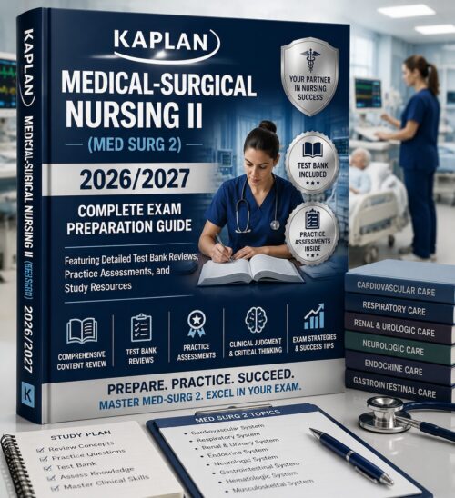 ChatGPT Image Jun 30, 2026, 12_22_49 PM Kaplan Medical-Surgical Nursing II (Med Surg 2) 2026/2027 Complete Exam Preparation Guide with Test Bank Reviews, Practice Assessments & Study Resources