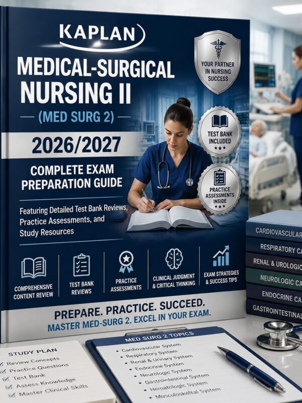 ChatGPT Image Jun 30, 2026, 12_22_49 PM Kaplan Medical-Surgical Nursing II (Med Surg 2) 2026/2027 Complete Exam Preparation Guide with Test Bank Reviews, Practice Assessments & Study Resources