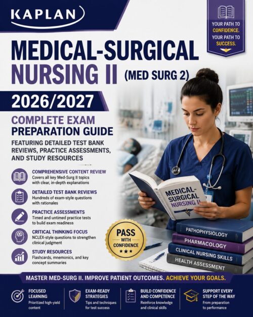 ChatGPT Image Jun 30, 2026, 12_23_43 PM Kaplan Medical-Surgical Nursing II (Med Surg 2) 2026/2027 Complete Exam Preparation Guide with Test Bank Reviews, Practice Assessments & Study Resources