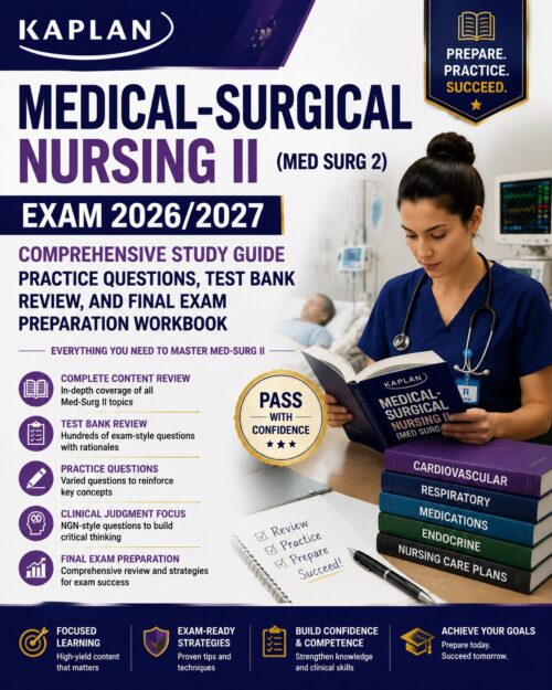 Kaplan Medical-Surgical Nursing II (Med Surg 2) Exam 2026/2027 Comprehensive Study Guide with Practice Questions, Test Bank Review & Final Exam Workbook