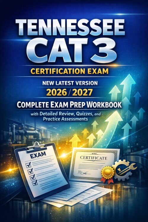 Create a high-i (6) TENNESSEE CAT 3 Certification Exam 2026/2027 Complete Prep Workbook with Detailed Review, Quizzes & Practice Assessments