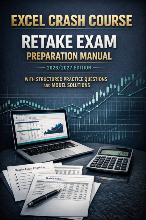 Wall Street Prep Excel Crash Course Retake Exam Preparation Manual 2026/2027 Edition with Structured Practice Questions and Model Solutions