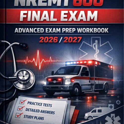 Create a premiu (22) NREMT 600 Final Exam Advanced Exam Prep Workbook, Practice Questions, Quizzes, Study Review
