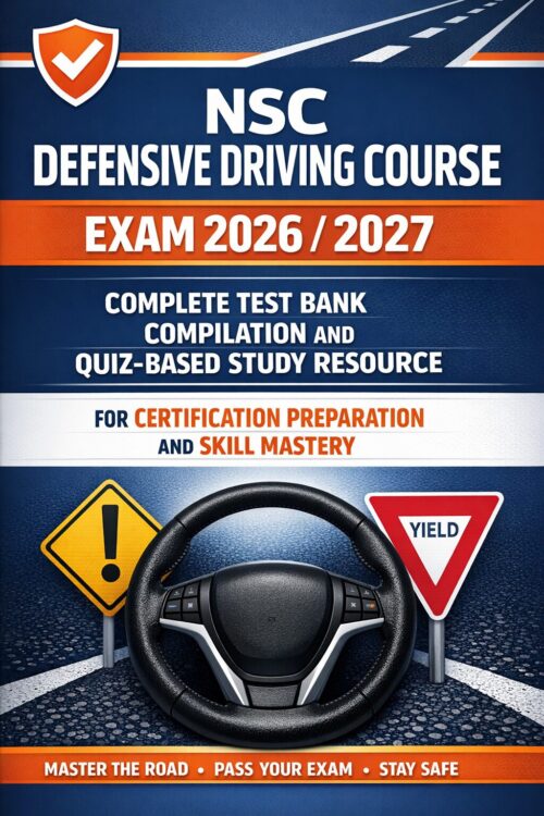NSC Defensive Driving Course Exam Complete Test Bank and Quiz Study Resource 2026/2027