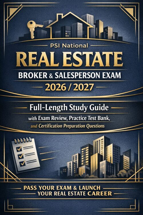 Create a premiu (29) PSI National Real Estate Broker and Salesperson Exam 2026/2027 Full-Length Study Guide, Practice Test Bank