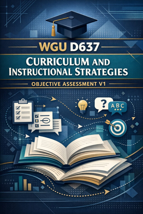 WGU D637 Curriculum and Instructional Strategies OA V1 Comprehensive Study Guide 2026/2027