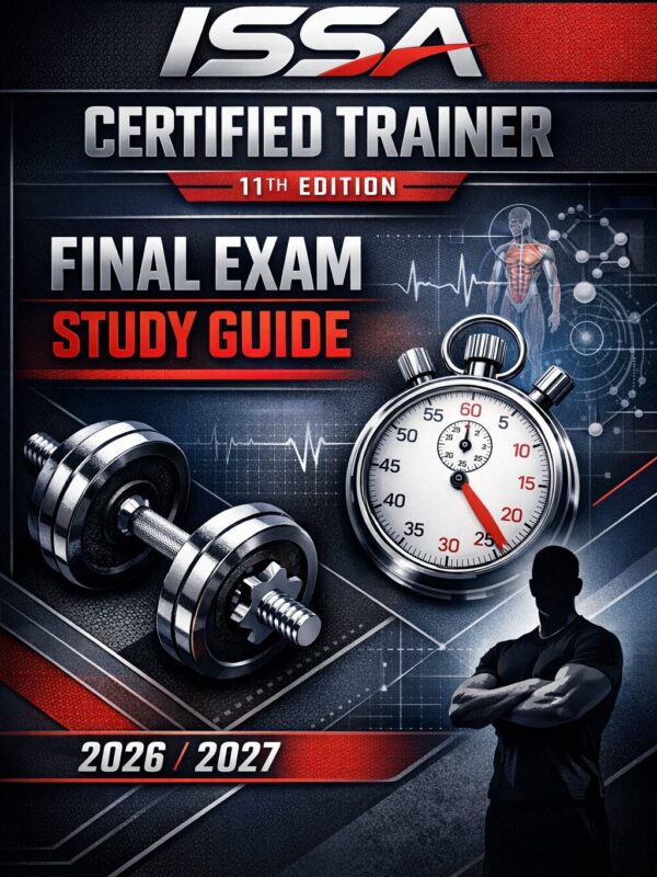 ISSA Certified Trainer 11th Edition Final Exam Study Guide, Practice Tests, Exercise Science Review