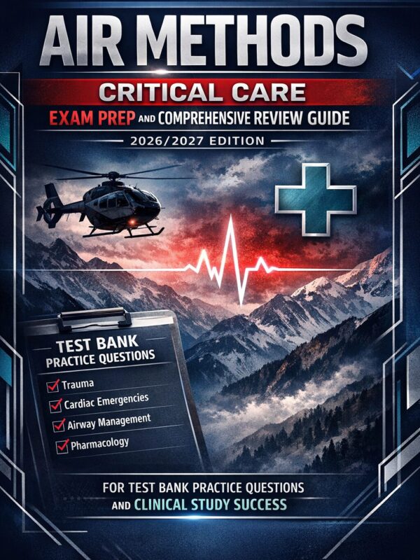 Create a premiu (53) Air Methods Critical Care Exam Prep and Comprehensive Review Guide 2026/2027 Edition for Test Bank Practice Questions and Clinical Study Success