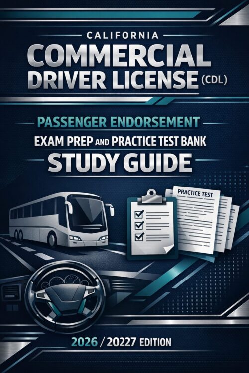 California CDL Passenger Endorsement Exam Prep and Practice Test Bank Study Guide 2026/2027