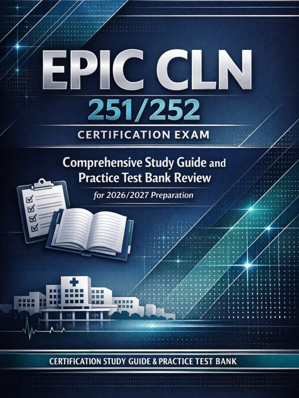 EPIC CLN 251/252 Certification Exam Comprehensive Study Guide and Practice Test Bank Review for 2026/2027 Preparation