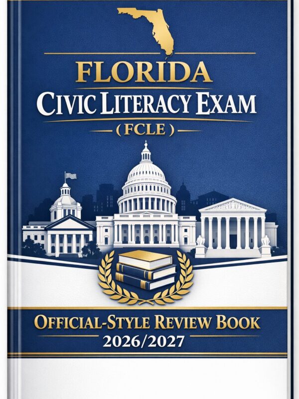 Florida Civic Literacy Exam (FCLE) Official-Style Review Book with Practice Tests 2026/2027