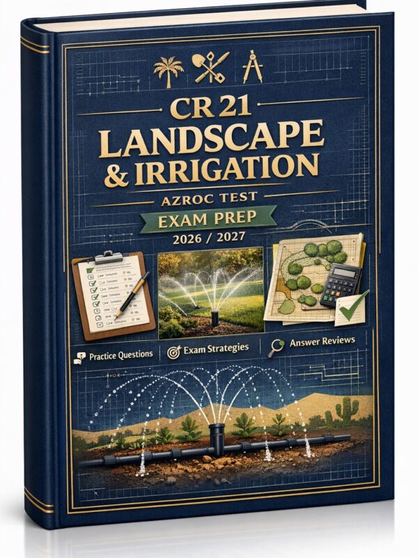 Create a profes (11) CR 21 Landscape & Irrigation AZROC Test Exam Prep 2026/2027 | Advanced Study Guide with Practice Questions