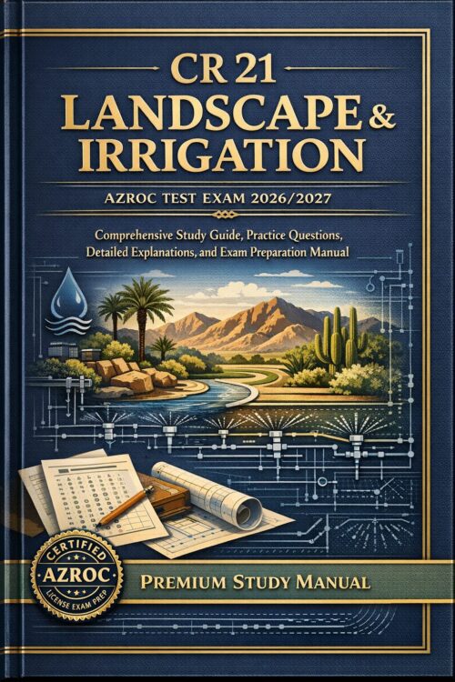 CR 21 Landscape & Irrigation AZROC Test Exam 2026/2027 | Comprehensive Study Guide and Exam Preparation Manual