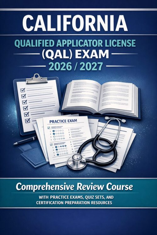Create a profes (20) California Qualified Applicator License (QAL) Exam 2026/2027 Comprehensive Review Course with Practice Exams, Quiz Sets, and Certification Preparation Resources