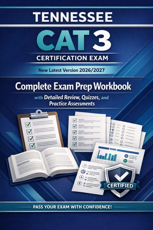 Create a profes (28) TENNESSEE CAT 3 Certification Exam 2026/2027 Complete Prep Workbook with Detailed Review, Quizzes & Practice Assessments