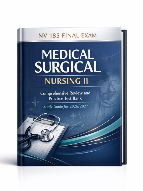 Create the SECO (3) NV 185 Final Exam 2026/2027: Medical Surgical Nursing II Comprehensive Review & Practice Test Bank Study Guide