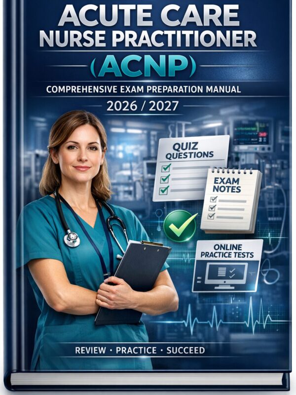 Design a premiu ACNP Comprehensive Exam Preparation Manual 2026/2027 | Clinical Review & Quizzes