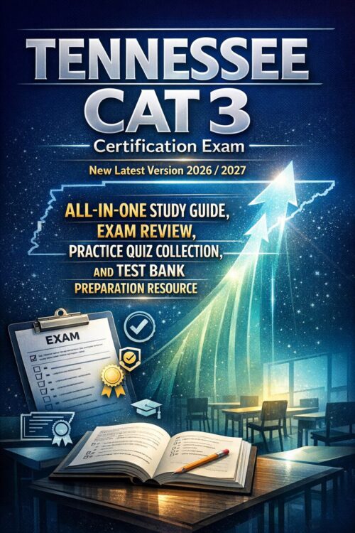 High-impact por (7) TENNESSEE CAT 3 Certification Exam 2026/2027 All-in-One Study Guide with Practice Quizzes & Test Bank Review
