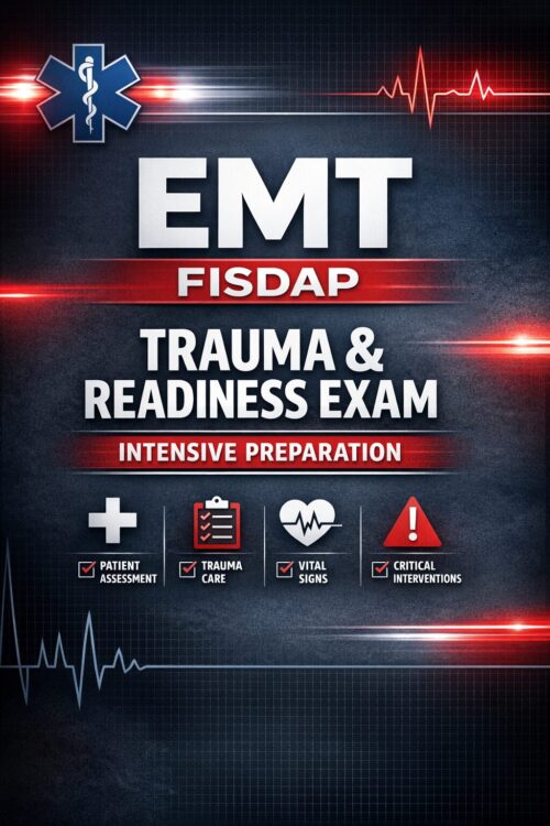 Premium EMT exa EMT FISDAP Trauma & Readiness Exam Intensive Prep Workbook | Trauma Quizzes & Review