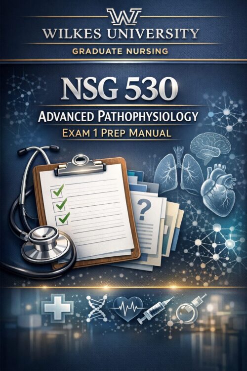 Wilkes University Graduate Nursing NSG 530 Advanced Pathophysiology Exam 1 Prep Manual
