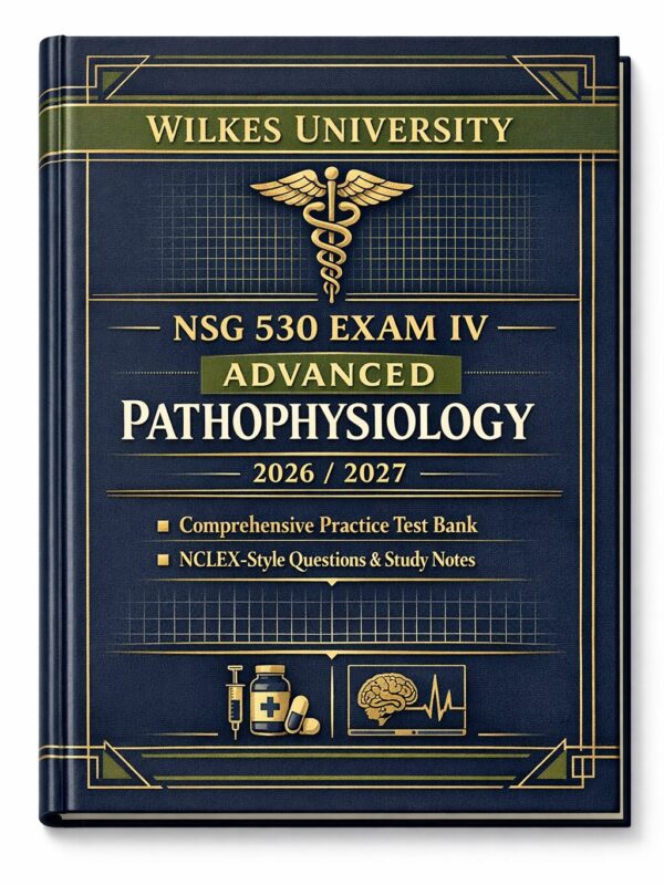 Wilkes University NSG 530 Exam IV Advanced Pathophysiology 2026/2027 | Comprehensive Practice Test Bank and Study Notes